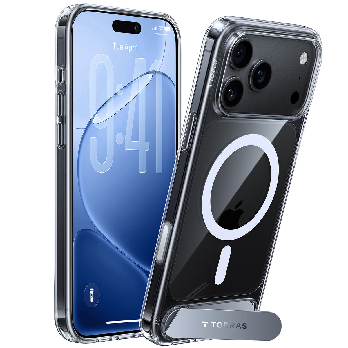 Torras iPhone 18 Pro Cover Ostand L1 Klar