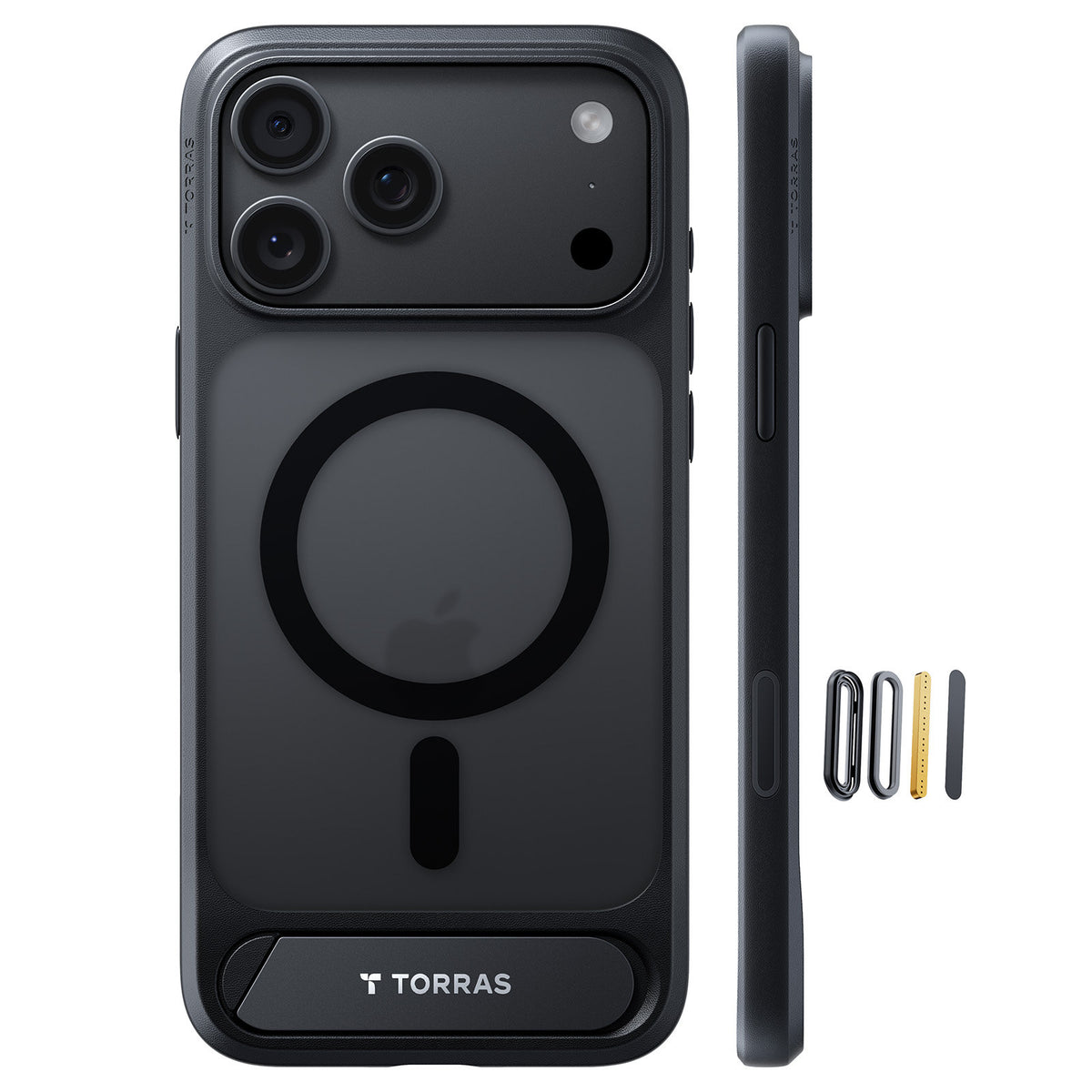 Torras iPhone 18 Pro Max Cover Ostand L1 Sort