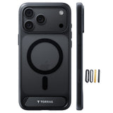 Torras iPhone 18 Pro Max Cover Ostand L1 Sort