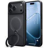 Torras iPhone 18 Pro Max Cover Ostand Q3 Spin Obsidian-sort