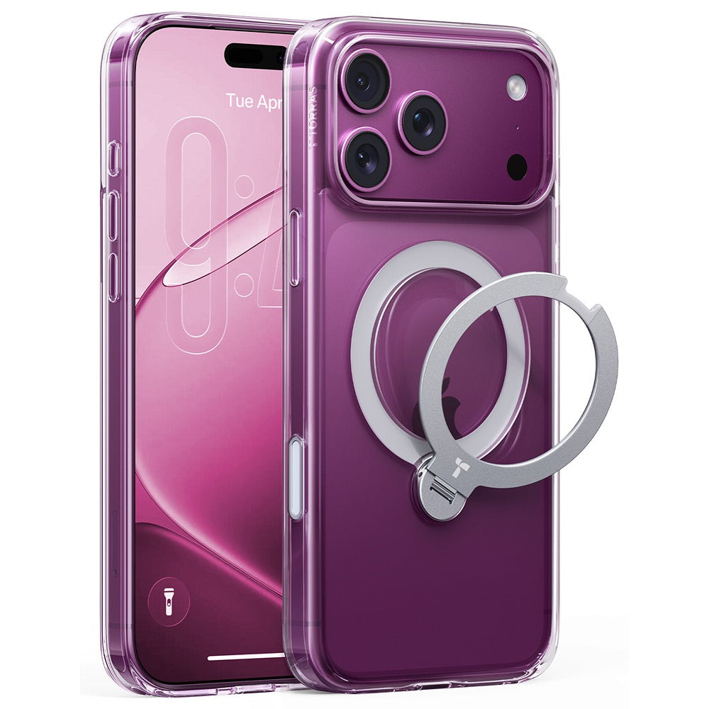 Torras iPhone 18 Pro Max Cover Ostand Q3 Spin Klar