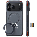 Torras iPhone 18 Pro Cover Ostand Q3 Air Pro Obsidian Core