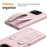 Google Pixel 11 Pro Fold Cover med Stativ & Håndgreb Lyserød
