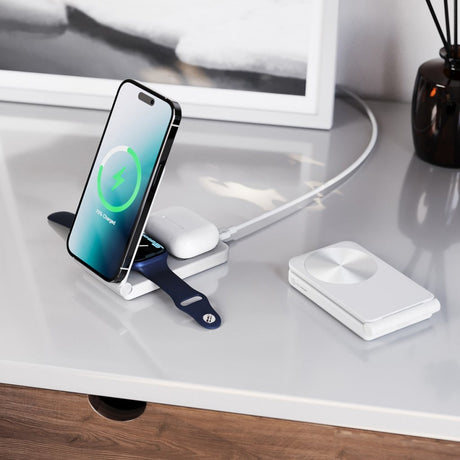 Alogic Trådløs oplader Yoga 3-in-1 Hvid