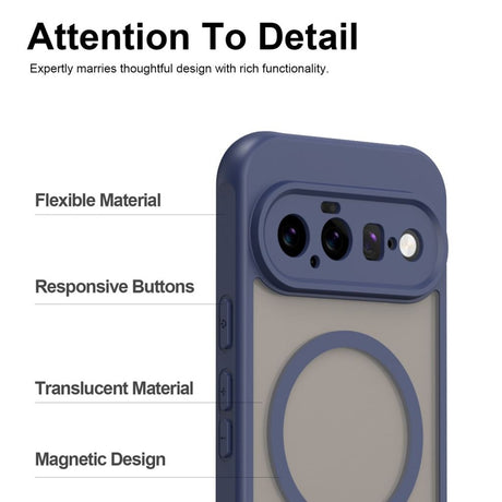 Google Pixel 11 Cover Frosted MagSafe Blå