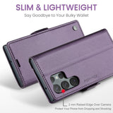 CaseMe Samsung Galaxy S24 Ultra Etui 023 Series Lilla