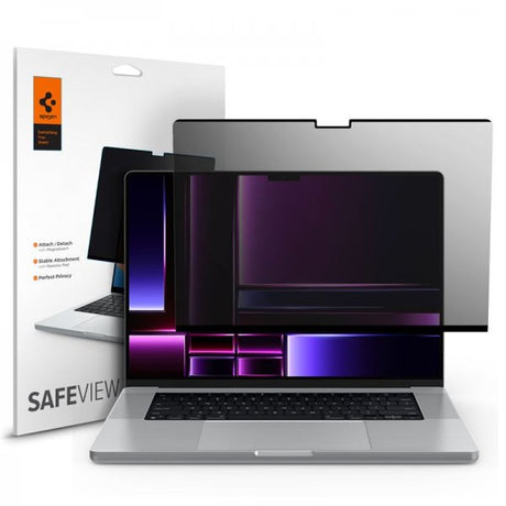 Spigen MacBook Pro 16 M1/M2/M3/M4 Skærmbeskyttelse Safe View