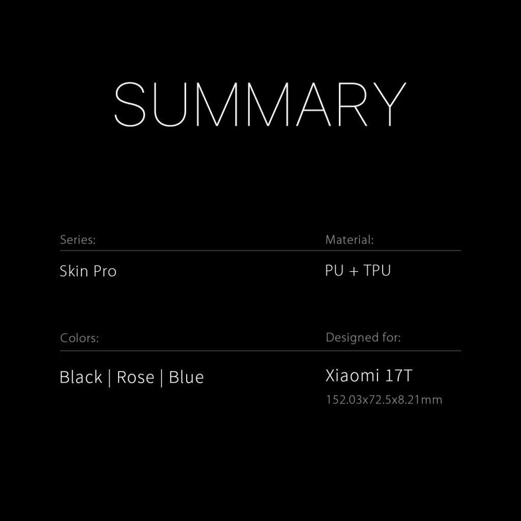 Dux Ducis Xiaomi 17T Etui Skin Pro Series Blå
