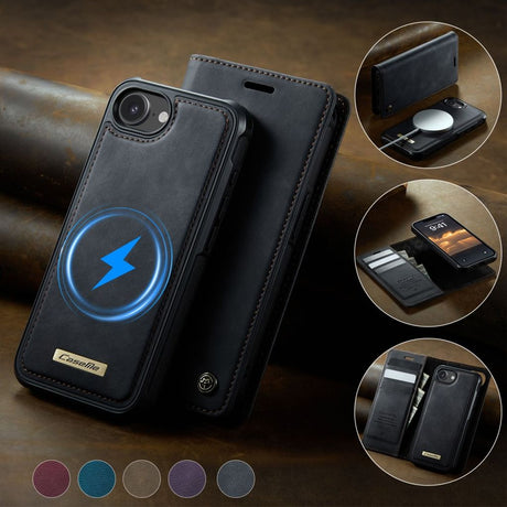 CaseMe iPhone 16e/iPhone 17e Etui C49 Series Sort