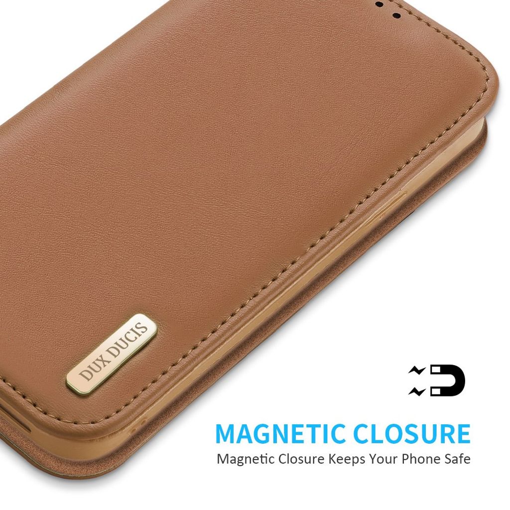 Dux Ducis iPhone 16e/iPhone 17e Etui Hivo Series Brun