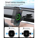 Spigen Bilholder OneTap Pro Dashboard Mount Oplader 15W Sort