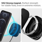 Spigen Bilholder OneTap Magnetic Car Mount Dashboard Trådløs Opladning Sort