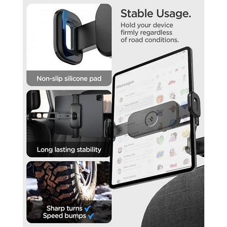 Spigen OneTap Universal Tablet Mount til bil nakkestøtte UTS45 Sort