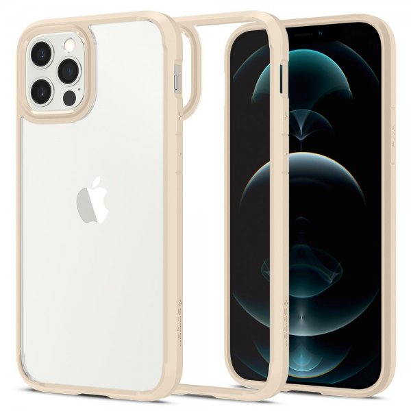 Spigen iPhone 12/iPhone 12 Pro Cover Ultra Hybrid Sand Beige