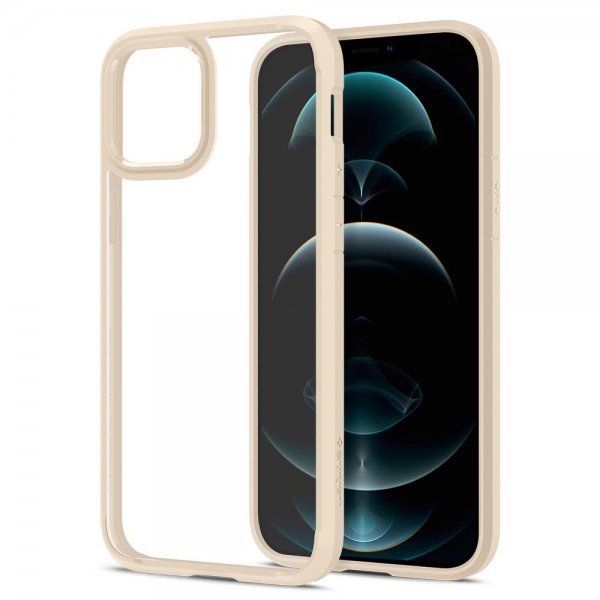 Spigen iPhone 12/iPhone 12 Pro Cover Ultra Hybrid Sand Beige