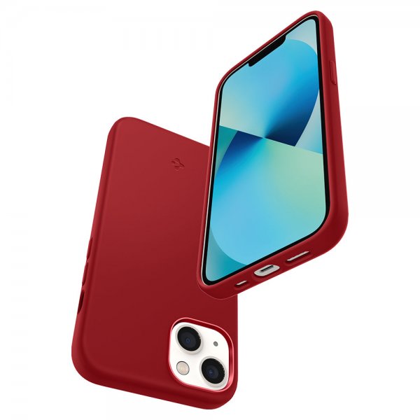 Spigen iPhone 13 Cover Silicone Fit Rød