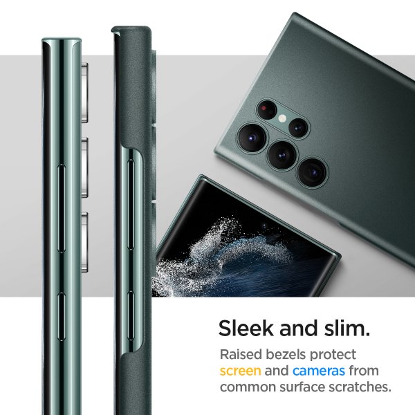 Spigen Samsung Galaxy S22 Ultra Cover AirSkin Abyss Green