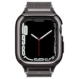Spigen Apple Watch 45mm Skal med Rem Metal Fit Pro Graphite