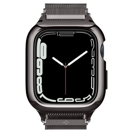 Spigen Apple Watch 45mm Skal med Rem Metal Fit Pro Graphite