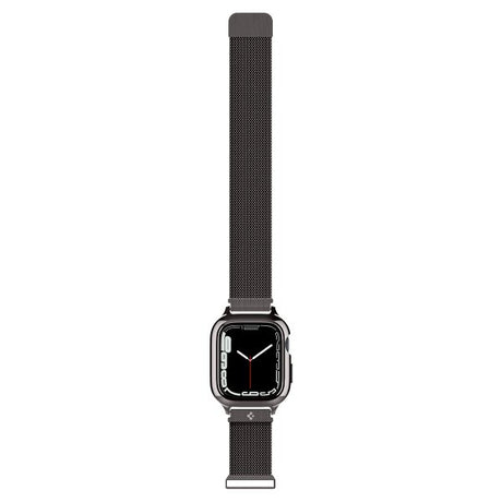 Spigen Apple Watch 45mm Skal med Rem Metal Fit Pro Graphite