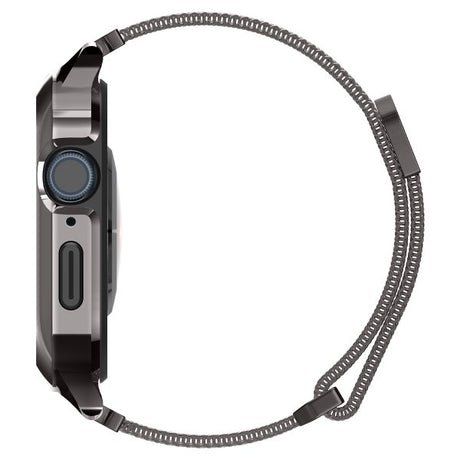 Spigen Apple Watch 45mm Skal med Rem Metal Fit Pro Graphite