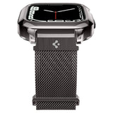 Spigen Apple Watch 45mm Skal med Rem Metal Fit Pro Graphite