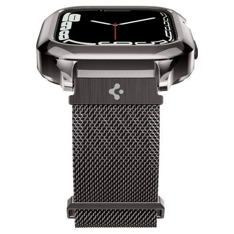Spigen Apple Watch 45mm Skal med Rem Metal Fit Pro Graphite