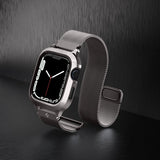 Spigen Apple Watch 45mm Skal med Rem Metal Fit Pro Graphite