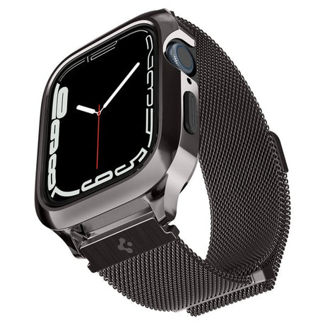 Spigen Apple Watch 45mm Skal med Rem Metal Fit Pro Graphite