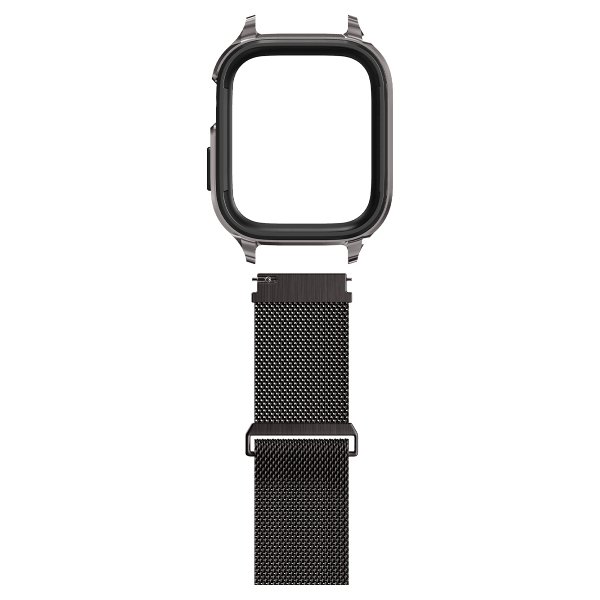 Spigen Apple Watch 45mm Skal med Rem Metal Fit Pro Graphite