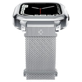 Spigen Apple Watch 40mm Skal med Armbånd Metal Fit Pro Sølv