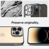 Spigen iPhone 14 Pro Max Cover Optik Crystal Chrome Gray