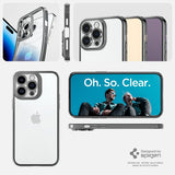 Spigen iPhone 14 Pro Max Cover Optik Crystal Chrome Gray