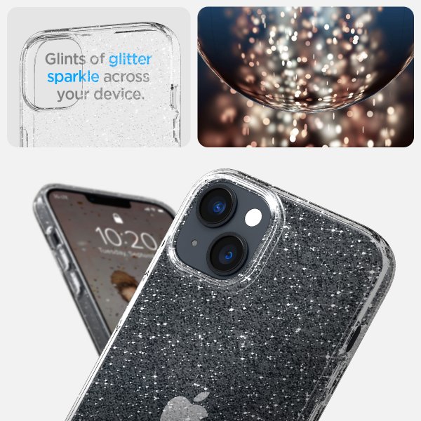 Spigen iPhone 14 Plus Cover Liquid Crystal Glitter Crystal Quartz