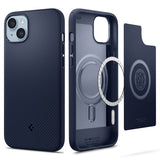 Spigen iPhone 14 Plus Cover Mag Armor MagFit Navy Blue