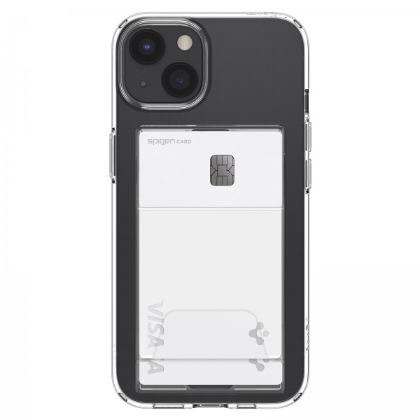 Spigen iPhone 14 Cover Crystal Slot Dual Crystal Clear