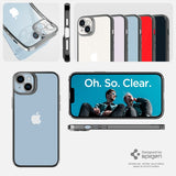 Spigen iPhone 14 Cover Optik Crystal Chrome Gray