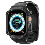 Spigen Apple Watch Ultra Etui og Rem Rugged Armor Pro Sort