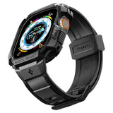 Spigen Apple Watch Ultra Etui og Rem Rugged Armor Pro Sort