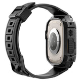 Spigen Apple Watch Ultra Etui og Rem Rugged Armor Pro Sort