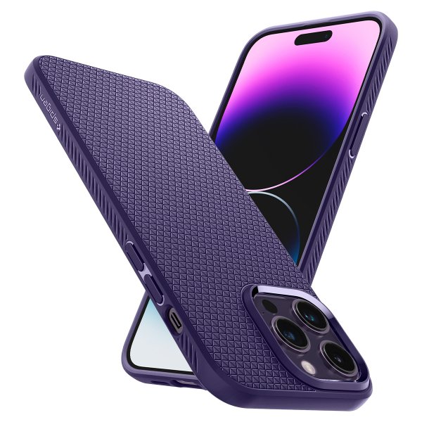 Spigen iPhone 14 Pro Max Cover Liquid Air Deep Purple