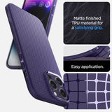 Spigen iPhone 14 Pro Max Cover Liquid Air Deep Purple