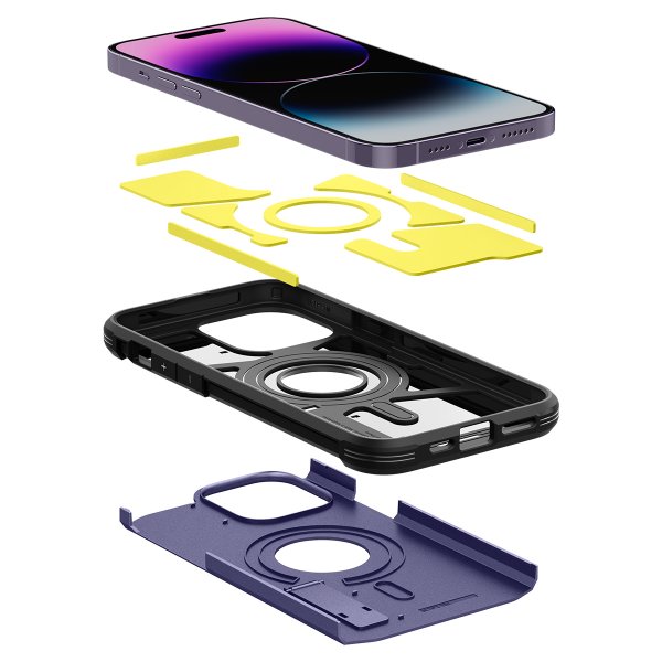 Spigen iPhone 14 Pro Max Cover Tough Armor MagFit Deep Purple
