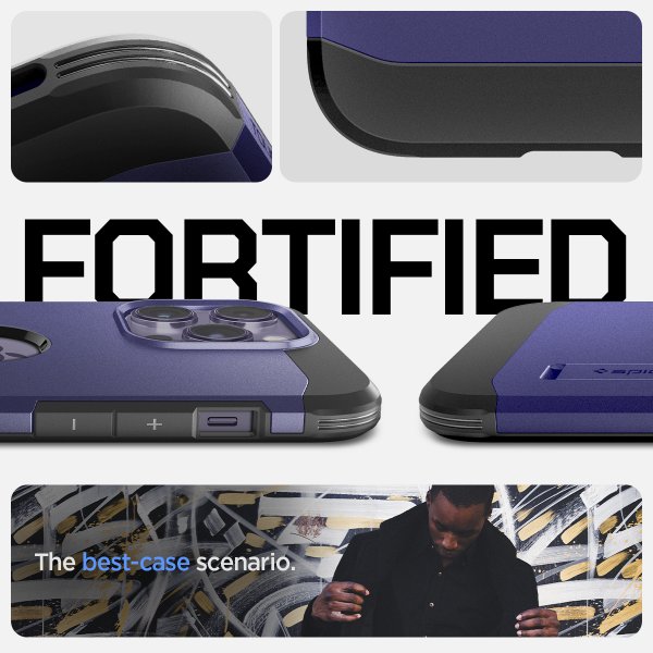 Spigen iPhone 14 Pro Max Cover Tough Armor MagFit Deep Purple