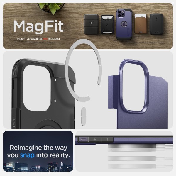 Spigen iPhone 14 Pro Max Cover Tough Armor MagFit Deep Purple