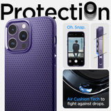 Spigen iPhone 14 Pro Cover Liquid Air Deep Purple