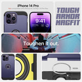 Spigen iPhone 14 Pro Cover Tough Armor MagFit Deep Purple
