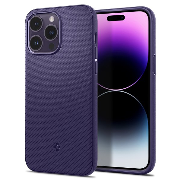 Spigen iPhone 14 Pro Max Cover Mag Armor MagFit Deep Purple