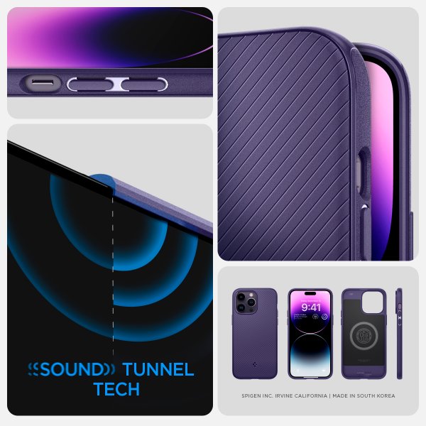 Spigen iPhone 14 Pro Cover Mag Armor MagFit Deep Purple