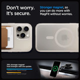 Spigen iPhone 15 Pro Cover Ultra Hybrid MagFit Frost Natural Titanium